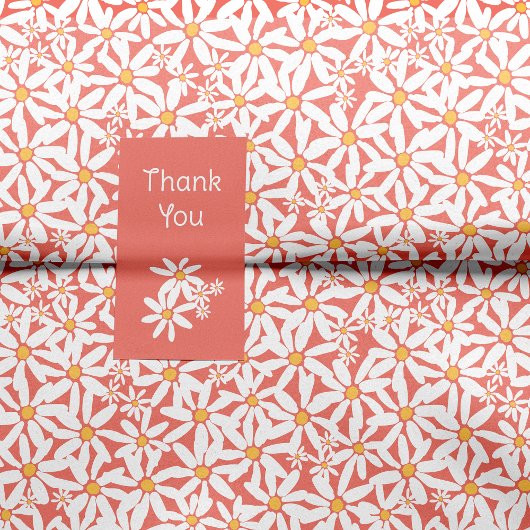 Coral - Make My Daisy Tissuepapier