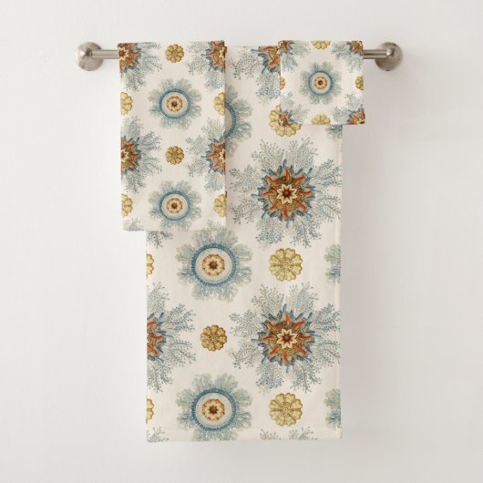 Coral Mandala Pattern Bad Handdoek (Insitu)