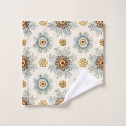 Coral Mandala Pattern Bad Handdoek (Wasdoekje)