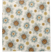Coral Mandala Pattern Douchegordijn (Voorkant)