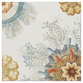 Coral Mandala Pattern Stof (Close Up)