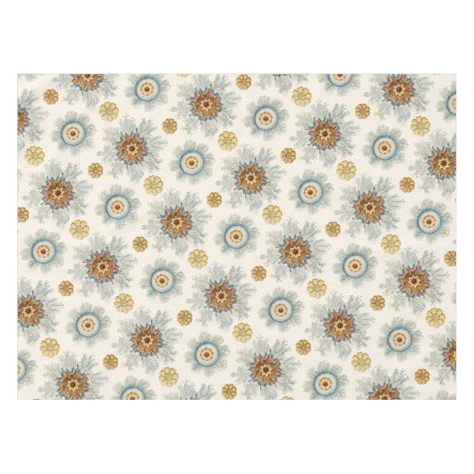 Coral Mandala Pattern Tafelkleed (Voorkant (Horizontaal))