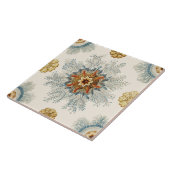 Coral Mandala Pattern Tegeltje (Zijkant)