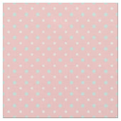 Coral Mint Green Polka Dot Pattern Stof (Close Up)