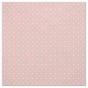 Coral Mint Green Polka Dot Pattern Stof