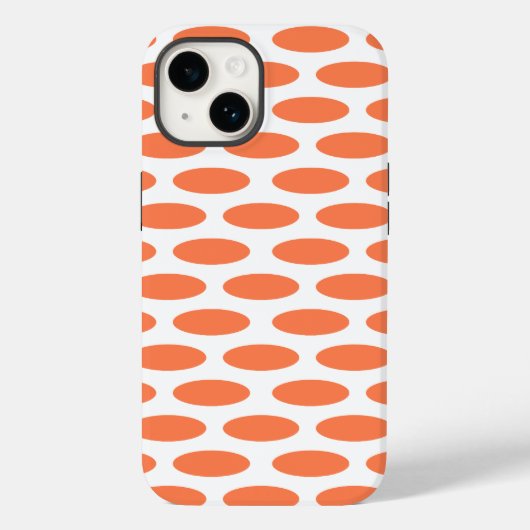 Coral Modern Oval in Emporiomoffa Case-Mate iPhone Case (Achterkant)