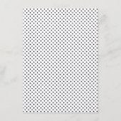 Coral Modern Polka Dots Wedding Info Kaart (Achterkant)