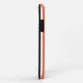 Coral Modern Stripes met Mode Silhouette Case-Mate iPhone Case (Achterkant/rechts)