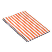 Coral Modern Stripes Notitieboek (Rechterzijde)