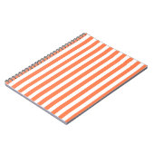 Coral Modern Stripes Notitieboek (Linkerzijde)