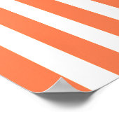 Coral Modern Stripes Poster (Hoek)