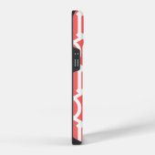 Coral Modern Traliewerk Patroon iPhone Hoesje (Rechterkant)