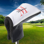 Coral Monogram Initiaal en naam op maat Golfheadcover<br><div class="desc">Aangepast afgedrukte golfafdekking met jouw naam en monogram initiaal of andere aangepaste tekst. Gebruik de ontwerpgereedschappen om achtergrondkleuren te kiezen,  lettertypen en kleuren te bewerken of je eigen foto's te uploaden om een unieke van een soort cadeautje voor je favoriete golfer te creëer.</div>