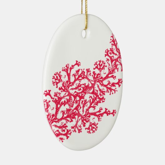 Coral Motif Keramisch Ornament (Rechts)