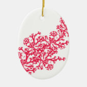 Coral Motif Keramisch Ornament (Voorkant)