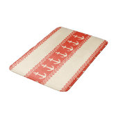 Coral Nautical Anchor Coastal Stripes Badmat (Gekanteld)