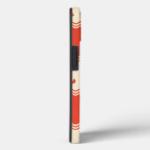Coral Nautical Anchor Coastal Stripes Case-Mate iPhone Case (Achterkant / Rechts)