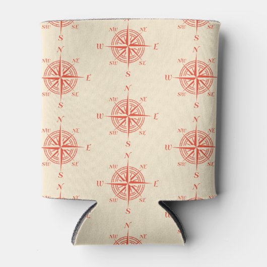 Coral Nautical Sailing Compass Blikjeskoeler (Voorkant)