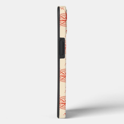 Coral Nautical Sailing Compass Case-Mate iPhone Case (Achterkant / Rechts)