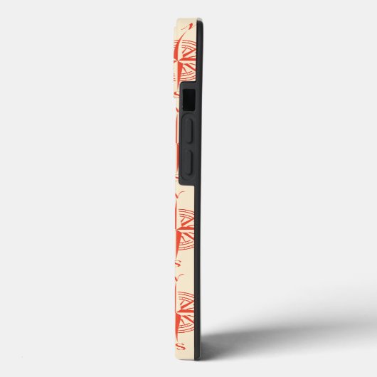 Coral Nautical Sailing Compass Case-Mate iPhone Case (Achterkant / Links)