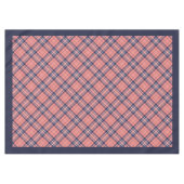 Coral Navy Tartan tafelkleed Modern Plakken Accent (Voorkant (Horizontaal))