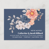 Coral Navy We hebben New House Post verplaatst Briefkaart (Voorkant)