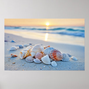 Coral Ocean Zee Natuur Blauw Turkoois Water Beach Poster