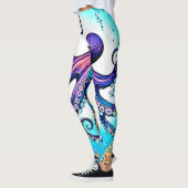 Coral Octopus Glow Design Leggings (Links)