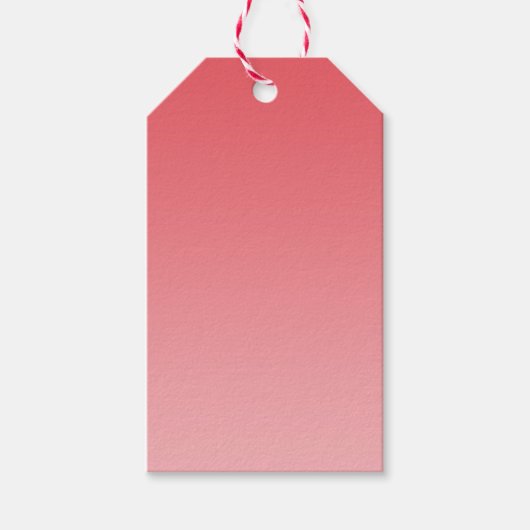Coral Ombre Cadeaulabel (Voorkant)