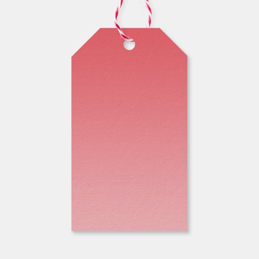 Coral Ombre Cadeaulabel (Achterkant)