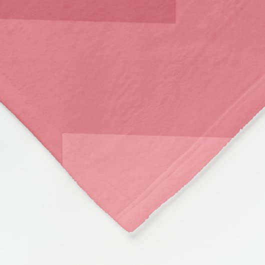 Coral Ombre Chevrons Monogram Fleece Blanket (Hoek)