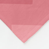 Coral Ombre Chevrons Monogram Fleece Blanket Deken (Hoek)