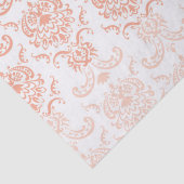 Coral Ombre Damask Tissue Paper Tissuepapier (Detail)