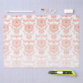 Coral Ombre Damask Tissue Paper Tissuepapier (Craft)