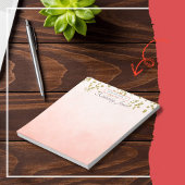 Coral Ombre Gold Sequin Herfst Notitieblok