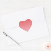 Coral Ombre Hart Sticker (Envelop)