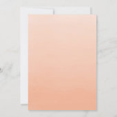 Coral Ombre | Jubileum Uitnodiging (Achterkant)