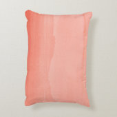 Coral Ombre met naam Accent Kussen (Achterkant (Verticaal))