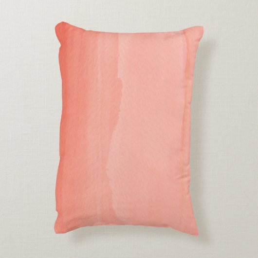Coral Ombre met naam Accent Kussen (Achterkant (Verticaal))