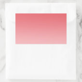 Coral Ombre Rechthoekige Sticker (Tas)