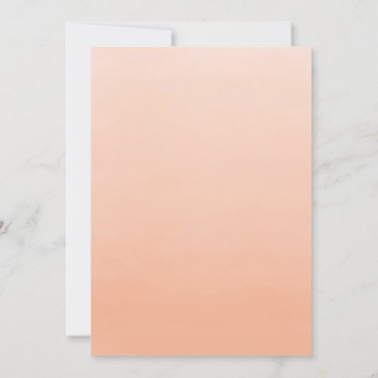 Coral Ombre | Uitnodiging tot Jubileum (Achterkant)