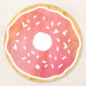 Coral Oranje Donut Onderzetters (Voorkant)