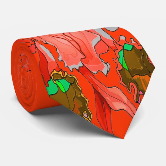 CORAL ORCHID STROPDAS (Opgerold)