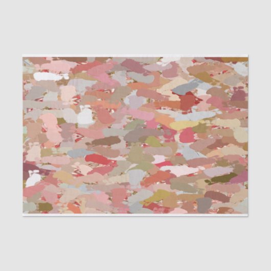 Coral Paint Splatter tissue papier (Voorkant)