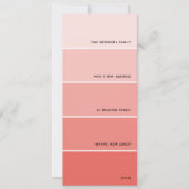 Coral Paint Swatch Nieuw adres aankondiging (Voorkant)