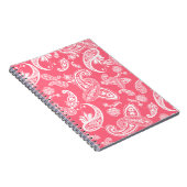Coral Paisley-laptop Notitieboek (Rechterzijde)