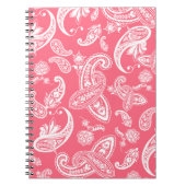 Coral Paisley-laptop Notitieboek (Voorkant)