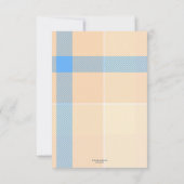 Coral Pastel Pset Baby Foto Hartelijk dank Bedankkaart (Achterkant)