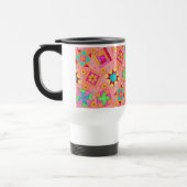 Coral Patchwork Quilt Travel Mug Reisbeker (Links)
