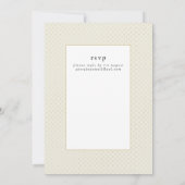 Coral Peach Pink Gold Floral Wedding Invitations Kaart (Achterkant)